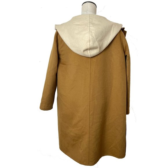 NEW Authentic HERMES Hooded Coat Jacket Zippered EU 34 Manteau Trois-Quarts - Picture 6 of 16